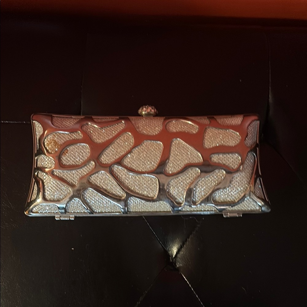 Elegant Silver Clutch Bag